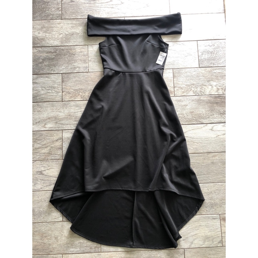 Charlotte Russe off the shoulder black dress NWT
